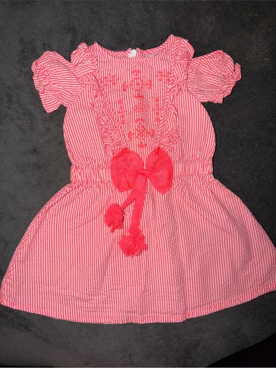 Billieblush Other - Billieblush Pink Striped Bow-Front Dress